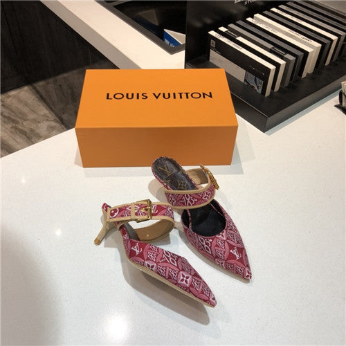 High Quality Luxury Louis Vuitton High Heel Slippers Sandals