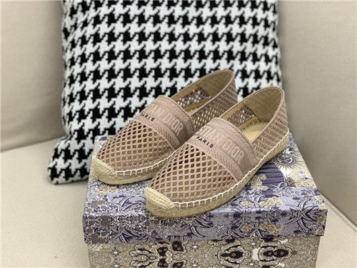 High Quality Luxury Dior Jacquard Embroidered Cutout Shoes