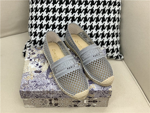 High Quality Luxury Dior Jacquard Embroidered Cutout Shoes – Style 17958