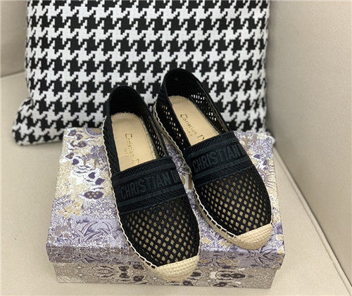 High Quality Luxury Dior Jacquard Embroidered Cutout Shoes – Style 73318