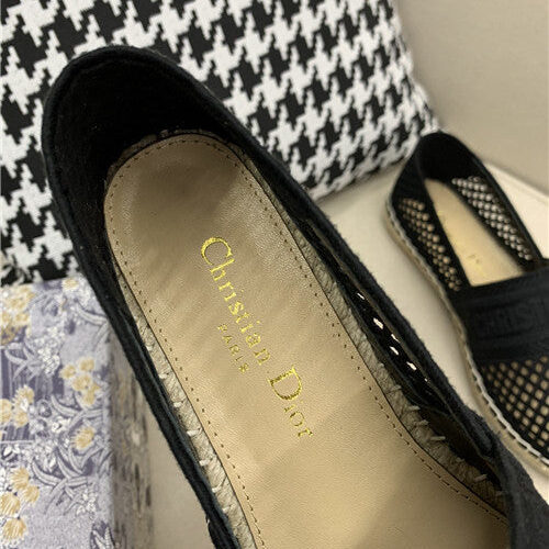 High Quality Luxury Dior Jacquard Embroidered Cutout Shoes – Style 73318 product detail