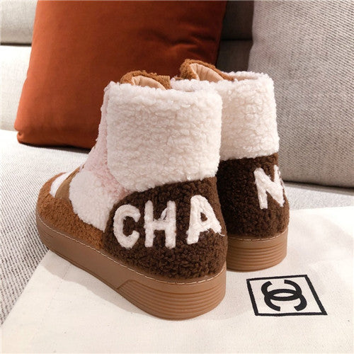 High Quality Luxury Chanel Wool High Top Sneakers product detail