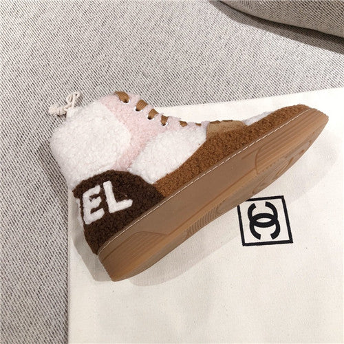 High Quality Luxury Chanel Wool High Top Sneakers product detail