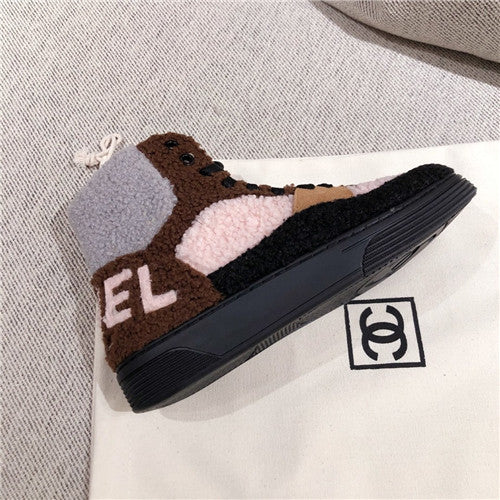 High Quality Luxury Chanel Wool High Top Sneakers – Style 73510 product detail