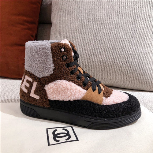 High Quality Luxury Chanel Wool High Top Sneakers – Style 73510 product detail