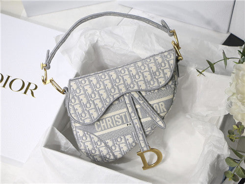 High Quality Luxury Dior Saddle Oblique Bag