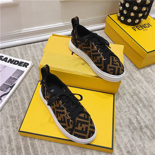High Quality Luxury Fendi FF Sneakers Womens – Style 49811 alternate view