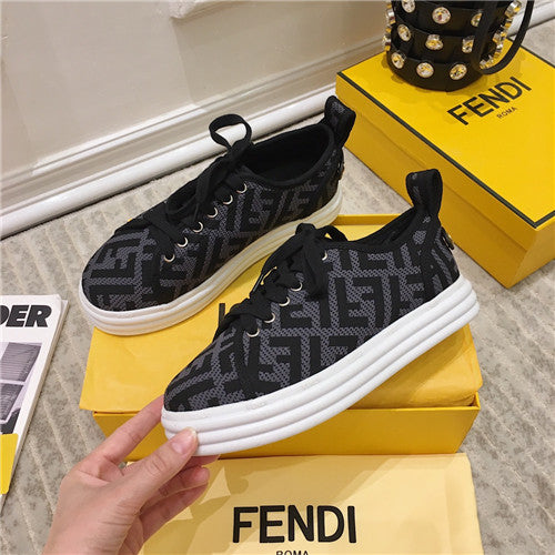 High Quality Luxury Fendi FF Sneakers Womens alternate view