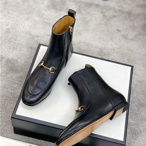 High Quality Luxury Gucci Horsebit Ankle Boots – Style 40403 product detail