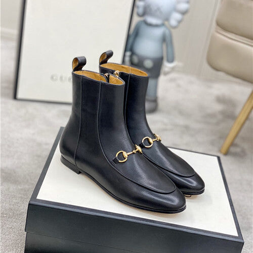 High Quality Luxury Gucci Horsebit Ankle Boots – Style 40403