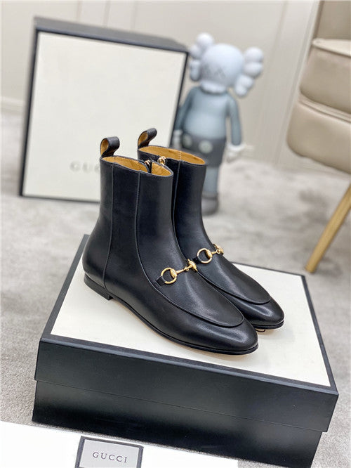 High Quality Luxury Gucci Horsebit Ankle Boots – Style 40403