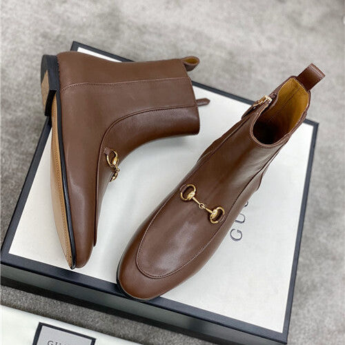 High Quality Luxury Gucci Horsebit Ankle Boots alternate view