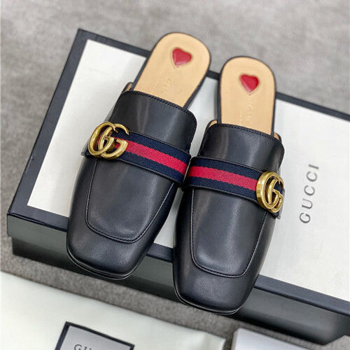 High Quality Luxury Gucci GG Buckle Slippers product detail