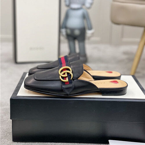 High Quality Luxury Gucci GG Buckle Slippers alternate view