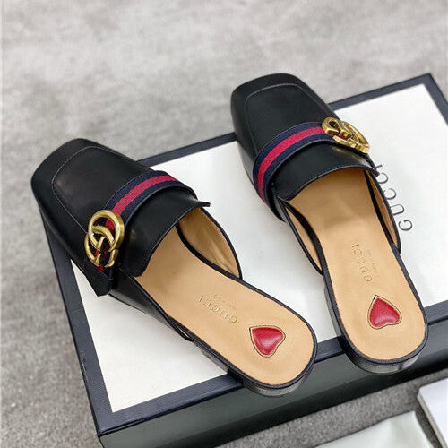 High Quality Luxury Gucci GG Buckle Slippers product detail