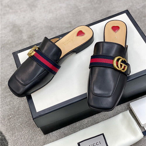 High Quality Luxury Gucci GG Buckle Slippers product detail