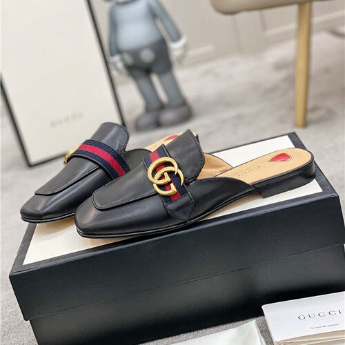 High Quality Luxury Gucci GG Buckle Slippers product detail