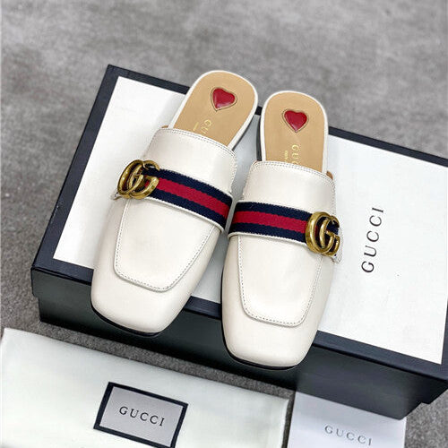 High Quality Luxury Gucci GG Buckle Slippers – Style 94323 alternate view