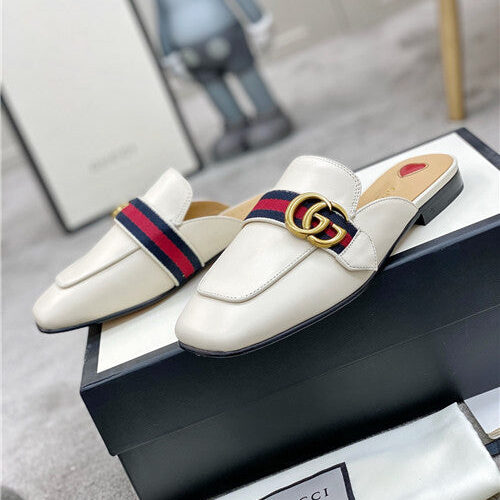 High Quality Luxury Gucci GG Buckle Slippers – Style 94323 product detail