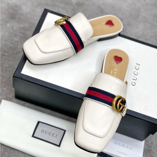 High Quality Luxury Gucci GG Buckle Slippers – Style 94323 product detail