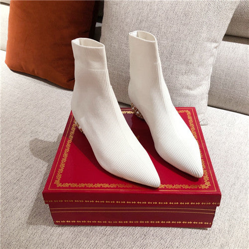 High Quality Luxury Rene Caovilla Ankle Booties – Style 35878