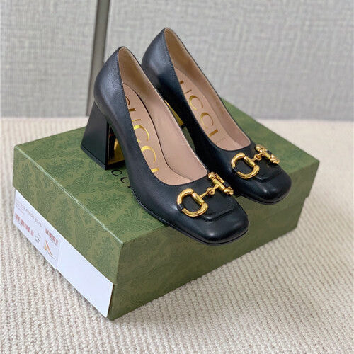 High Quality Luxury Gucci Leather Shoes Womens