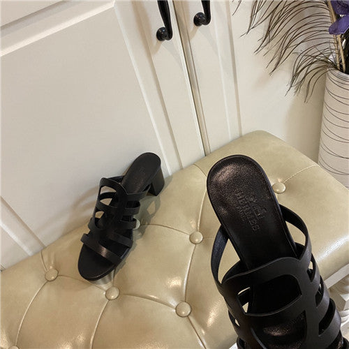 High Quality Luxury Hermes Block Heel Sandals – Style 86979 product detail
