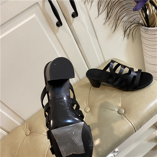 High Quality Luxury Hermes Block Heel Sandals – Style 86979 product detail