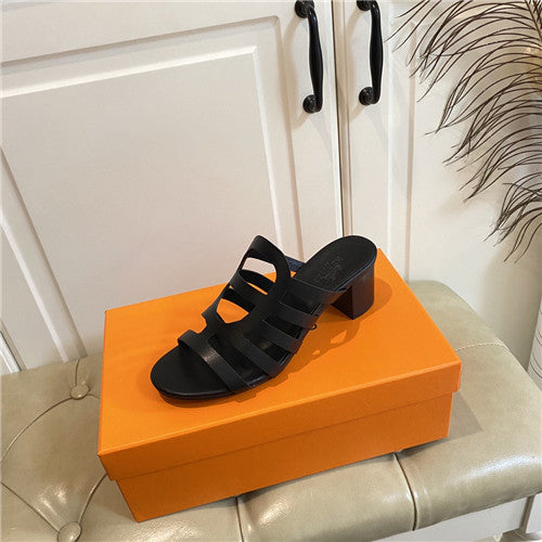 High Quality Luxury Hermes Block Heel Sandals – Style 86979 product detail