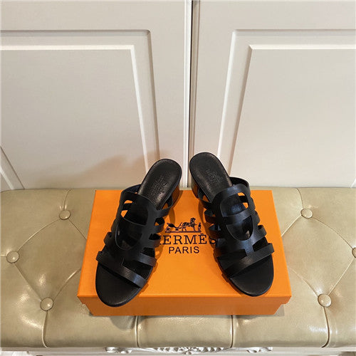 High Quality Luxury Hermes Block Heel Sandals – Style 86979