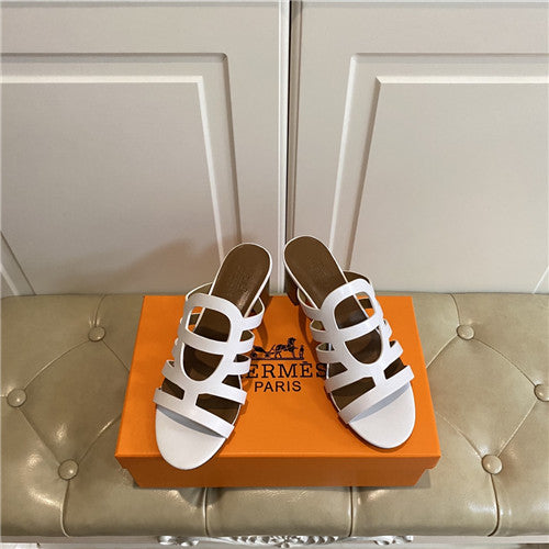 High Quality Luxury Hermes Block Heel Sandals – Style 88675