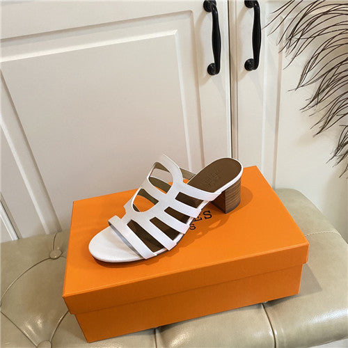 High Quality Luxury Hermes Block Heel Sandals – Style 88675 product detail