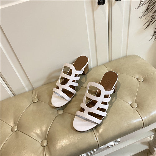High Quality Luxury Hermes Block Heel Sandals – Style 88675 product detail