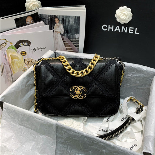 High Quality Luxury Chanel 19 Flap Bag 26Cm – Style 46803