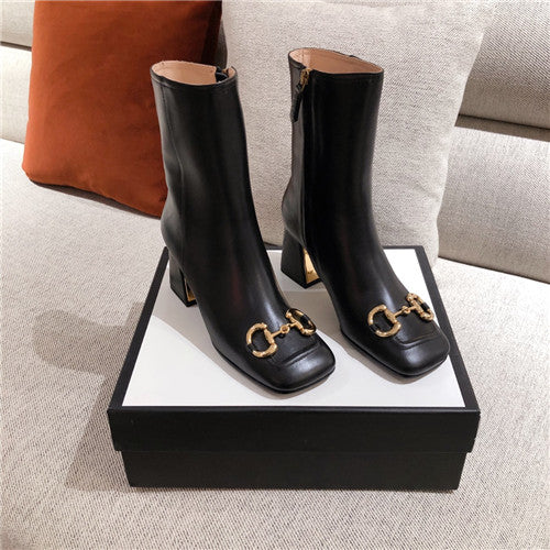 High Quality Luxury Gucci Ankle Black Boots