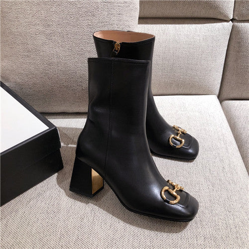 High Quality Luxury Gucci Ankle Black Boots product detail