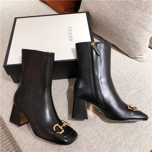High Quality Luxury Gucci Ankle Black Boots product detail