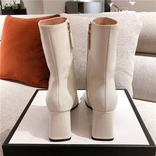 High Quality Luxury Gucci Ankle White Boots product detail