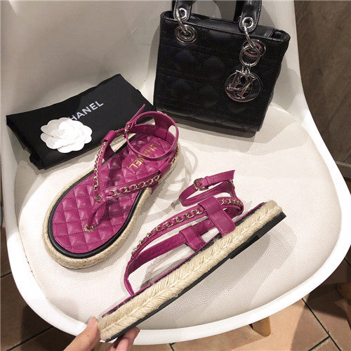 High Quality Luxury Chanel New Holiday Sandals – Style 66150 product detail