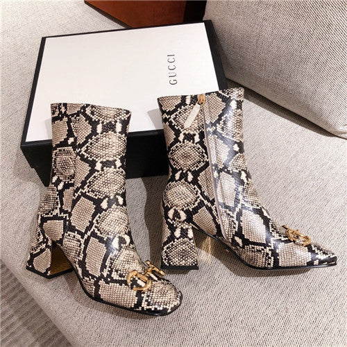 High Quality Luxury Gucci Ankle Black Boots – Style 63091 product detail
