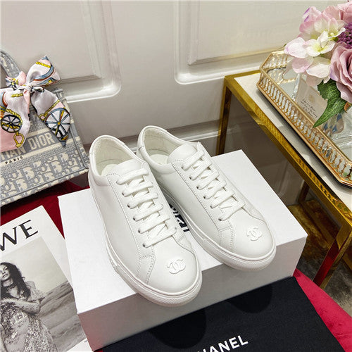 High Quality Luxury Chanel Sneakers White Womens