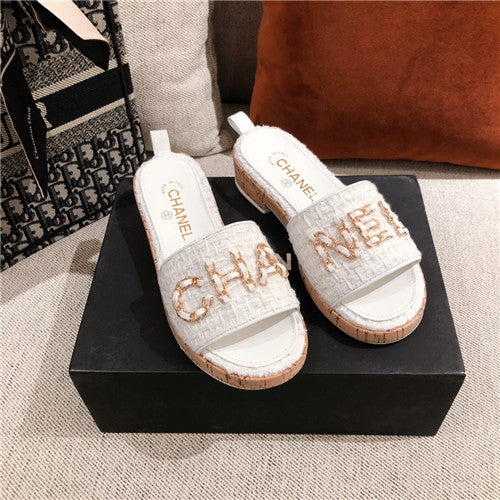 High Quality Luxury Chanel Womens Slippers