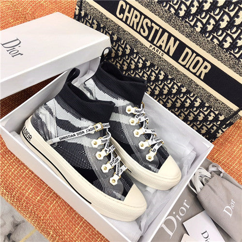 High Quality Luxury Dior High Top Sneakers Womens