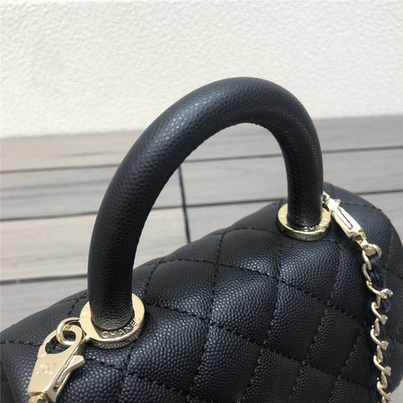 High Quality Luxury Chanel Small Coco Handle Leather Top Handle Bag product detail