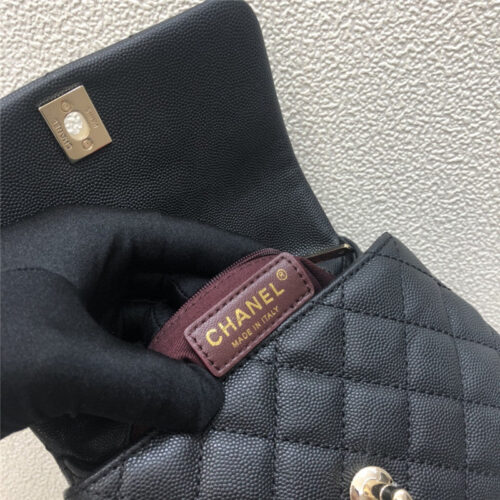 High Quality Luxury Chanel Small Coco Handle Leather Top Handle Bag product detail