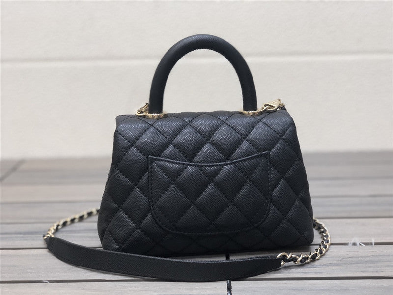 High Quality Luxury Chanel Small Coco Handle Leather Top Handle Bag product detail