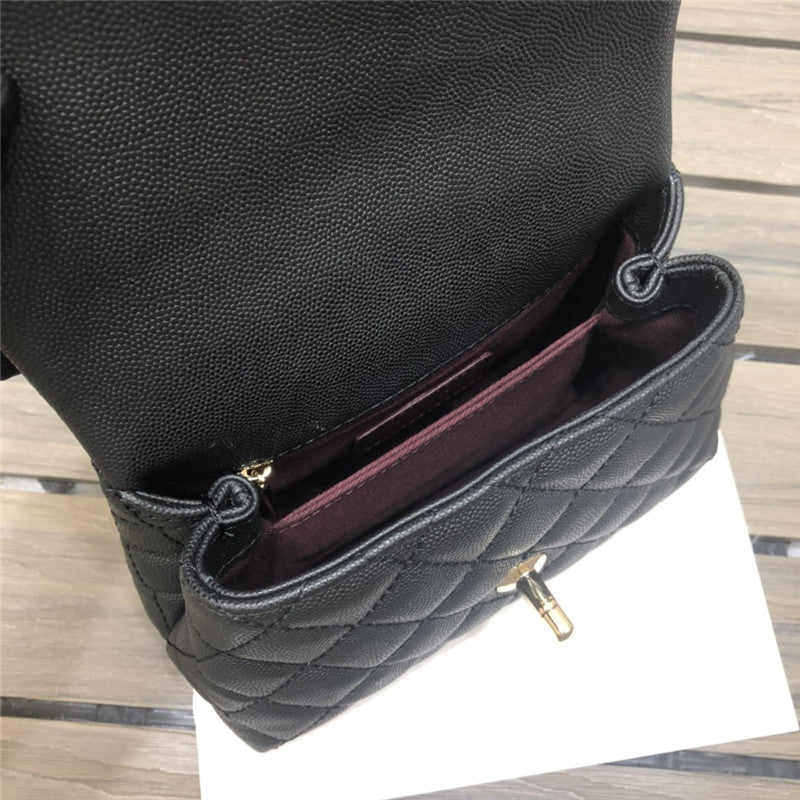 High Quality Luxury Chanel Small Coco Handle Leather Top Handle Bag product detail