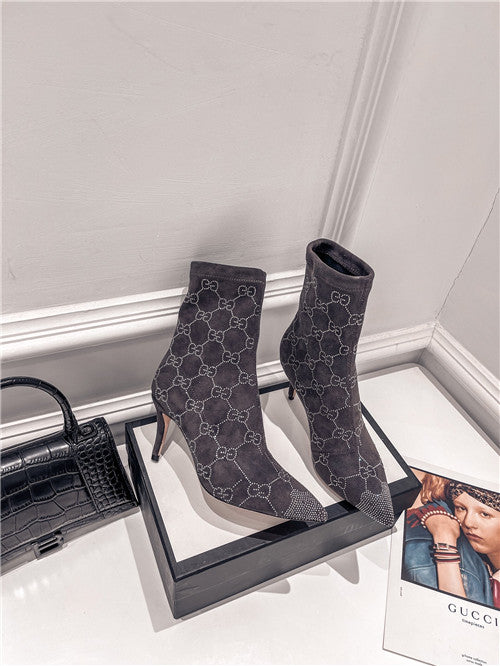 High Quality Luxury Gucci High Heel Stretch Boots