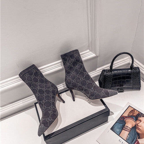 High Quality Luxury Gucci High Heel Stretch Boots product detail