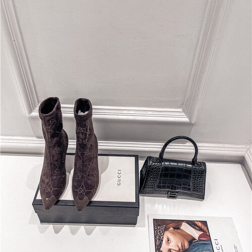 High Quality Luxury Gucci High Heel Stretch Boots – Style 57363 product detail